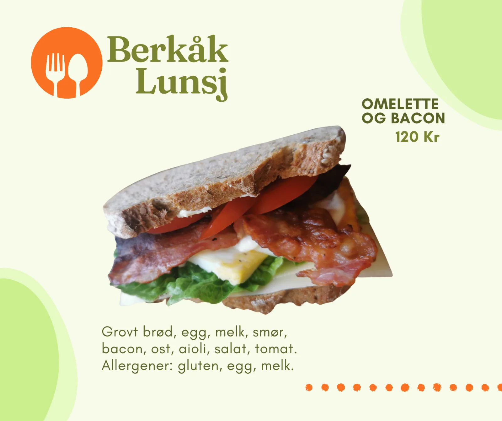 OMELETTE MED BACON